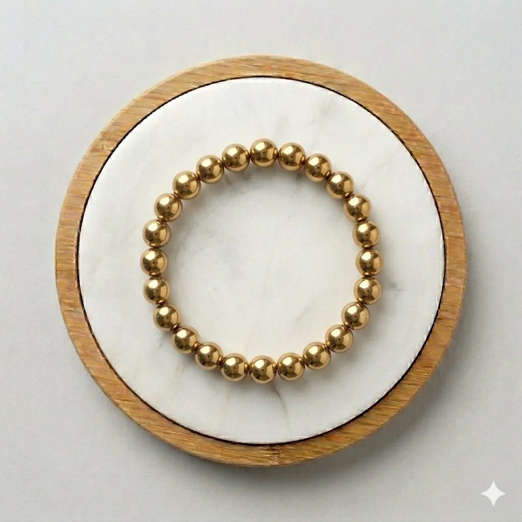 Golden Pyrite Crystal Bracelet