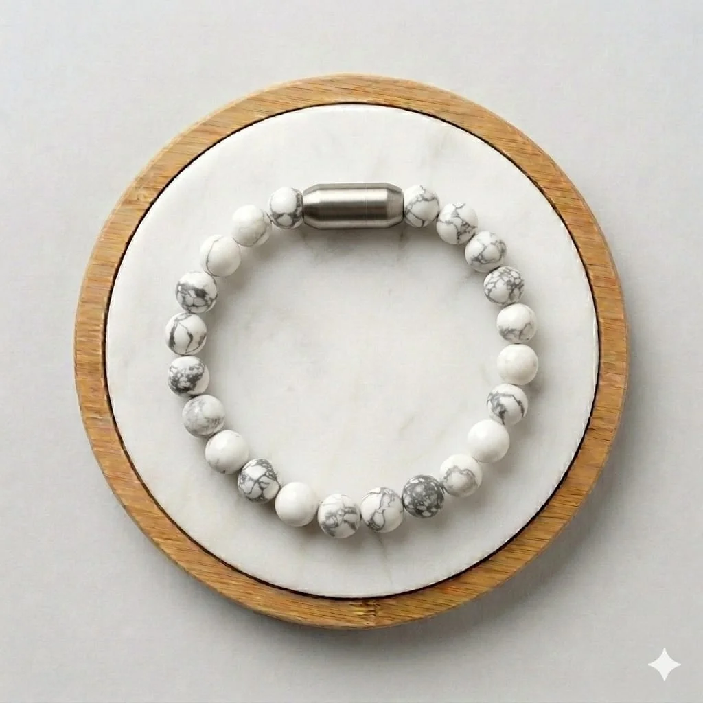 Howlite Peace & Calm Magnet Bracelet