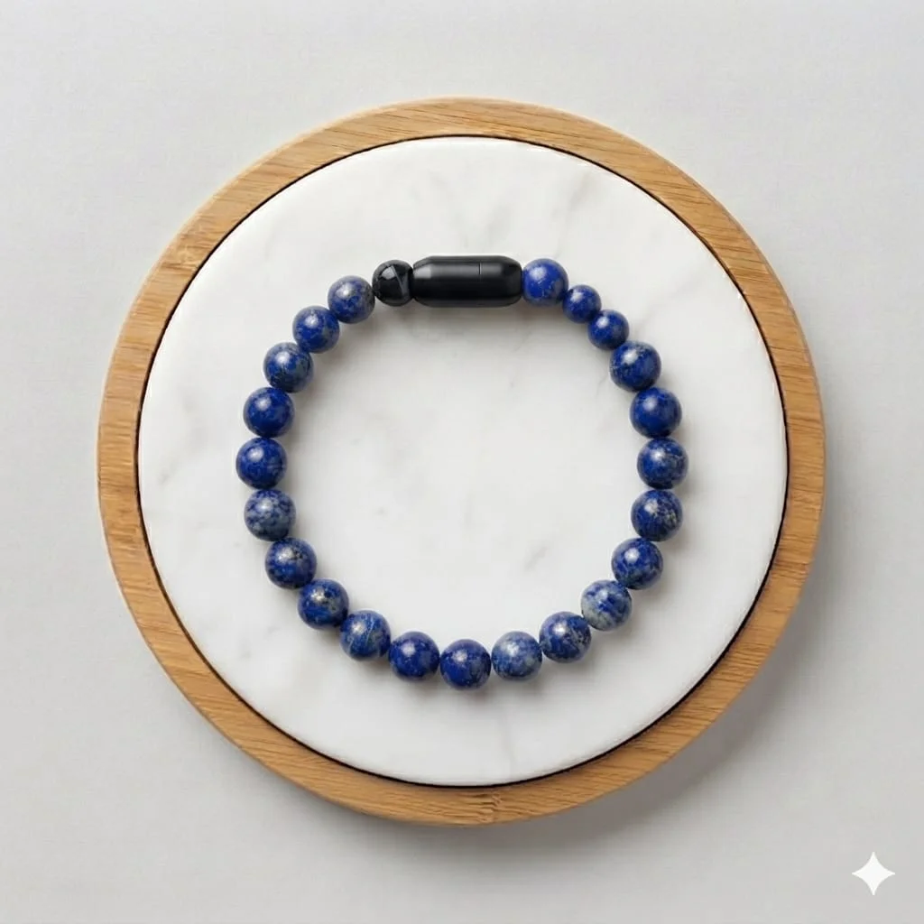 Lapis Lazuli Wisdom & Success Magnet Bracelet