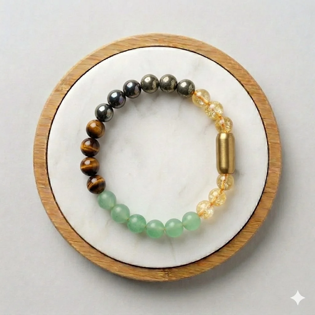 Money Magnet Bracelet with Magnetic Therapy Beads