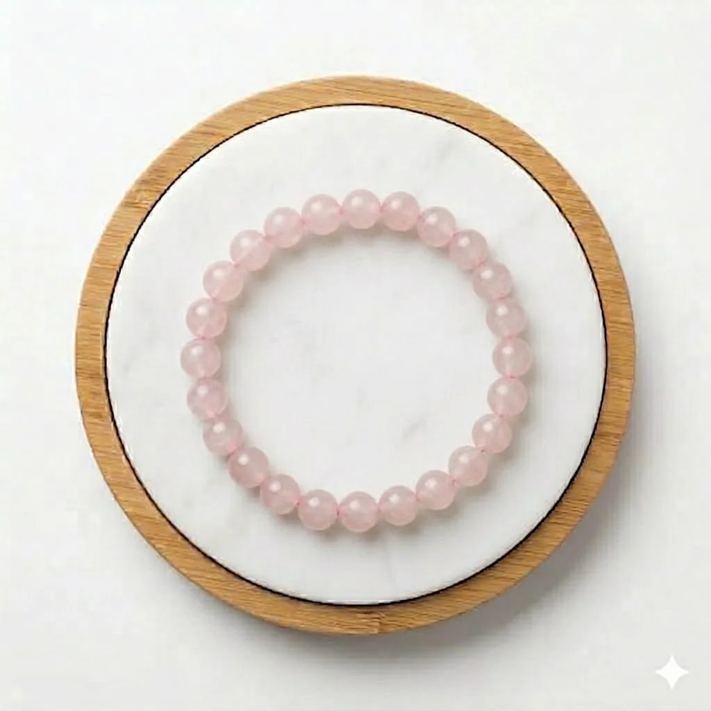 Rose Quartz Healing Crystal Bracelet